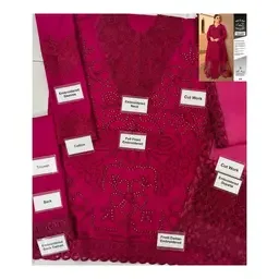 Premium Embroidered Ladies Suit - Design 071
